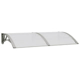 Vidaxx auvent de porte 150x75 cm polycarbonate gris