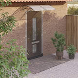 Vidaxl Door Canopy 150x75 cm poliwęglanowy szary