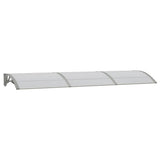 Vidaxx auvent de porte 300x75 cm polycarbonate gris