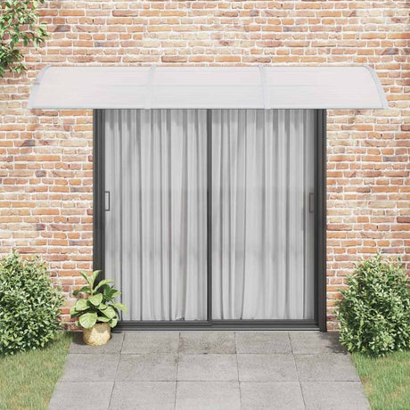 Vidaxx auvent de porte 300x75 cm polycarbonate gris
