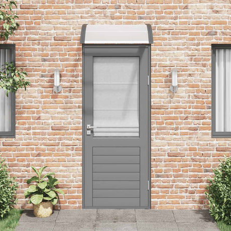 Vidaxx auvent de porte 80x75 cm polycarbonate noir et transparent