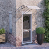 Vidaxl Door Canopy 80x75 cm de policarbonato gris y transparente