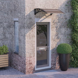 Vidaxl Door Canopy 80x75 cm de policarbonato negro