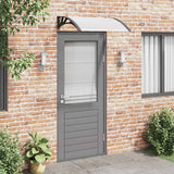 Vidaxx auvent de porte 100x75 cm polycarbonate noir et transparent
