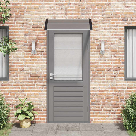 Vidaxx auvent de porte noir 100x75 cm polycarbonate