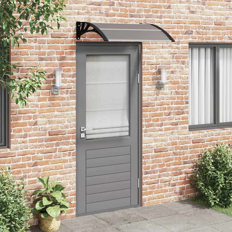 Vidaxx auvent de porte noir 100x75 cm polycarbonate