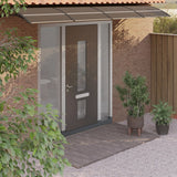 Vidaxl Door Canopy 350x75 cm de policarbonato negro