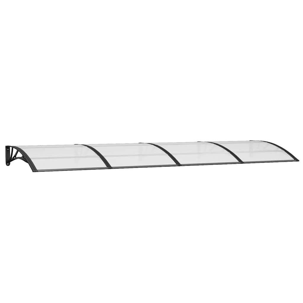 Vidaxx auvent de porte 350x100 cm polycarbonate noir