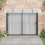 Vidaxx auvent de porte 350x100 cm polycarbonate noir