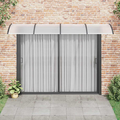 Vidaxx auvent de porte 350x100 cm polycarbonate noir