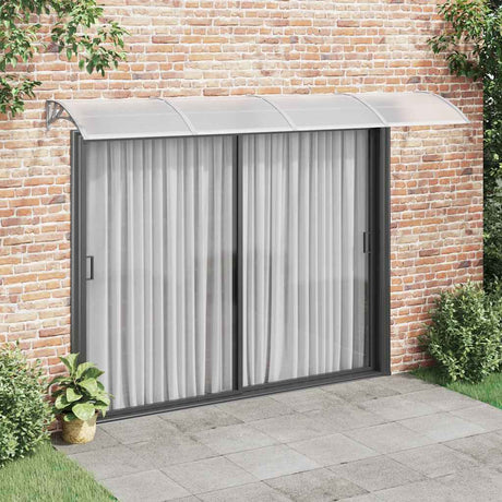 Vidaxx auvent de porte 350x100 cm polycarbonate gris