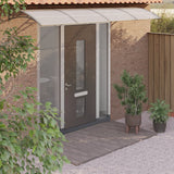 Cola de puerta Vidaxl 350x100 cm gris de policarbonato