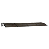 Vidaxx auvent de porte 300x100 cm polycarbonate noir