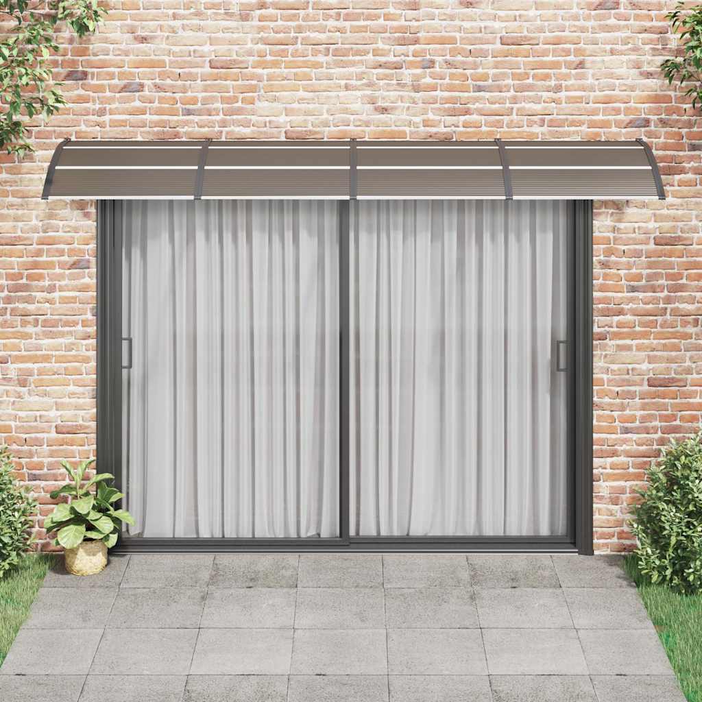 Vidaxx auvent de porte 300x100 cm polycarbonate noir