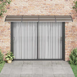 Vidaxx auvent de porte 300x100 cm polycarbonate noir
