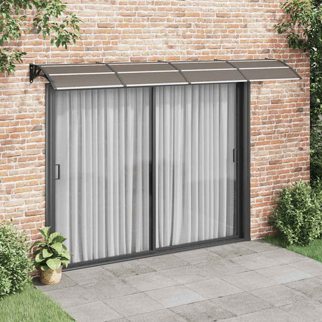 Vidaxx auvent de porte 300x100 cm polycarbonate noir