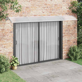 Auvent de porte Vidaxx 400x75 cm polycarbonate gris et transparent