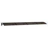 Vidaxx auvent de porte 400x75 cm polycarbonate noir