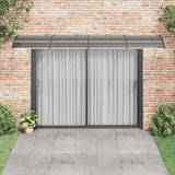 Vidaxx auvent de porte 400x75 cm polycarbonate noir