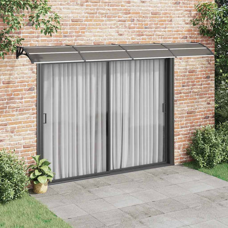 Vidaxx auvent de porte 400x75 cm polycarbonate noir
