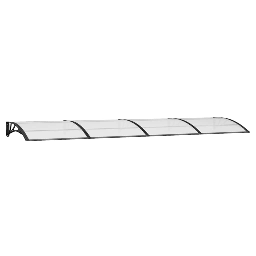 Vidaxx auvent de porte 400x100 cm polycarbonate noir