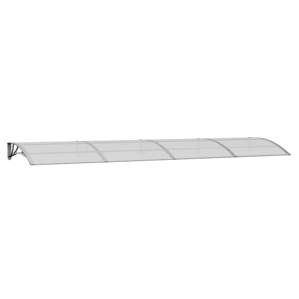 Vidaxx auvent de porte 400x100 cm polycarbonate gris