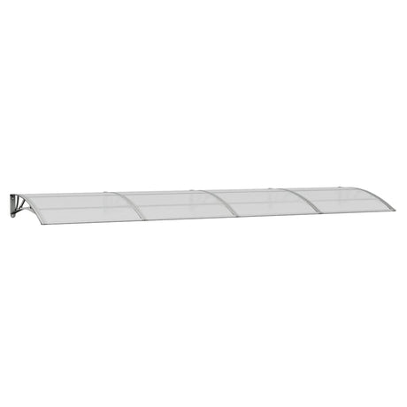 Vidaxx auvent de porte 400x100 cm polycarbonate gris
