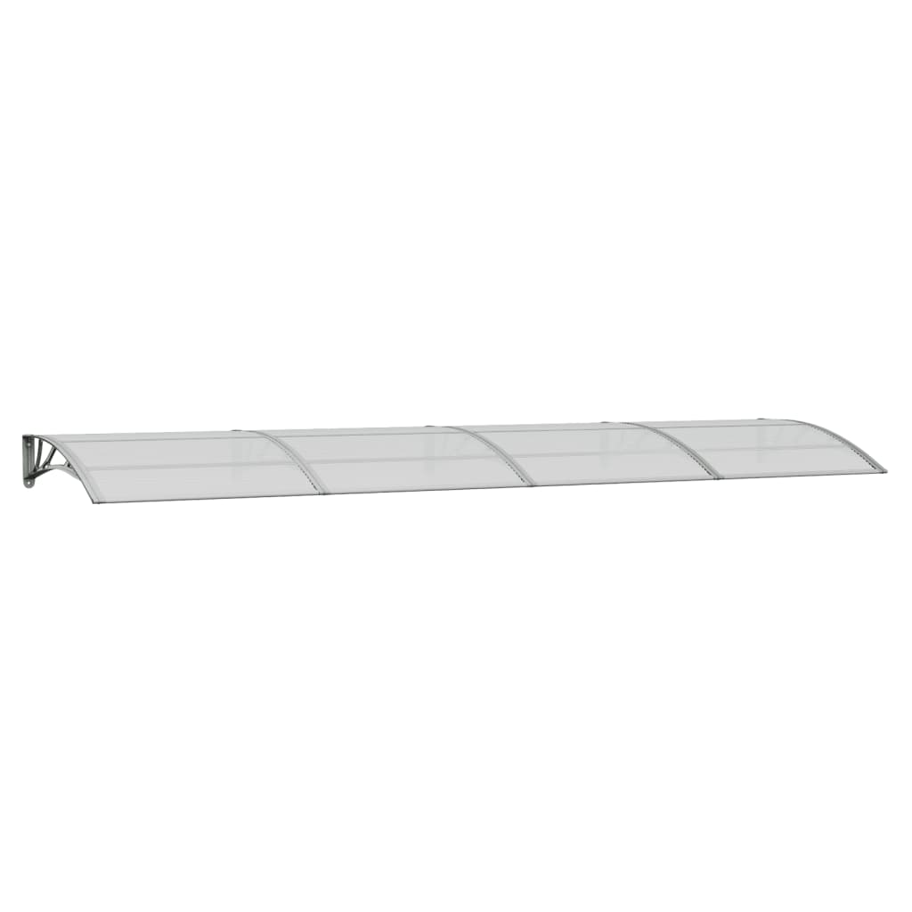 Vidaxl Porte auvent 400x100 cm Polycarbonate gris