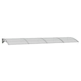 Vidaxl Porte auvent 400x100 cm Polycarbonate gris