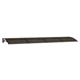 Vidaxx auvent de porte 400x100 cm polycarbonate noir