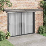 Vidaxx auvent de porte 400x100 cm polycarbonate noir