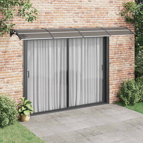 Vidaxx auvent de porte 400x100 cm polycarbonate noir