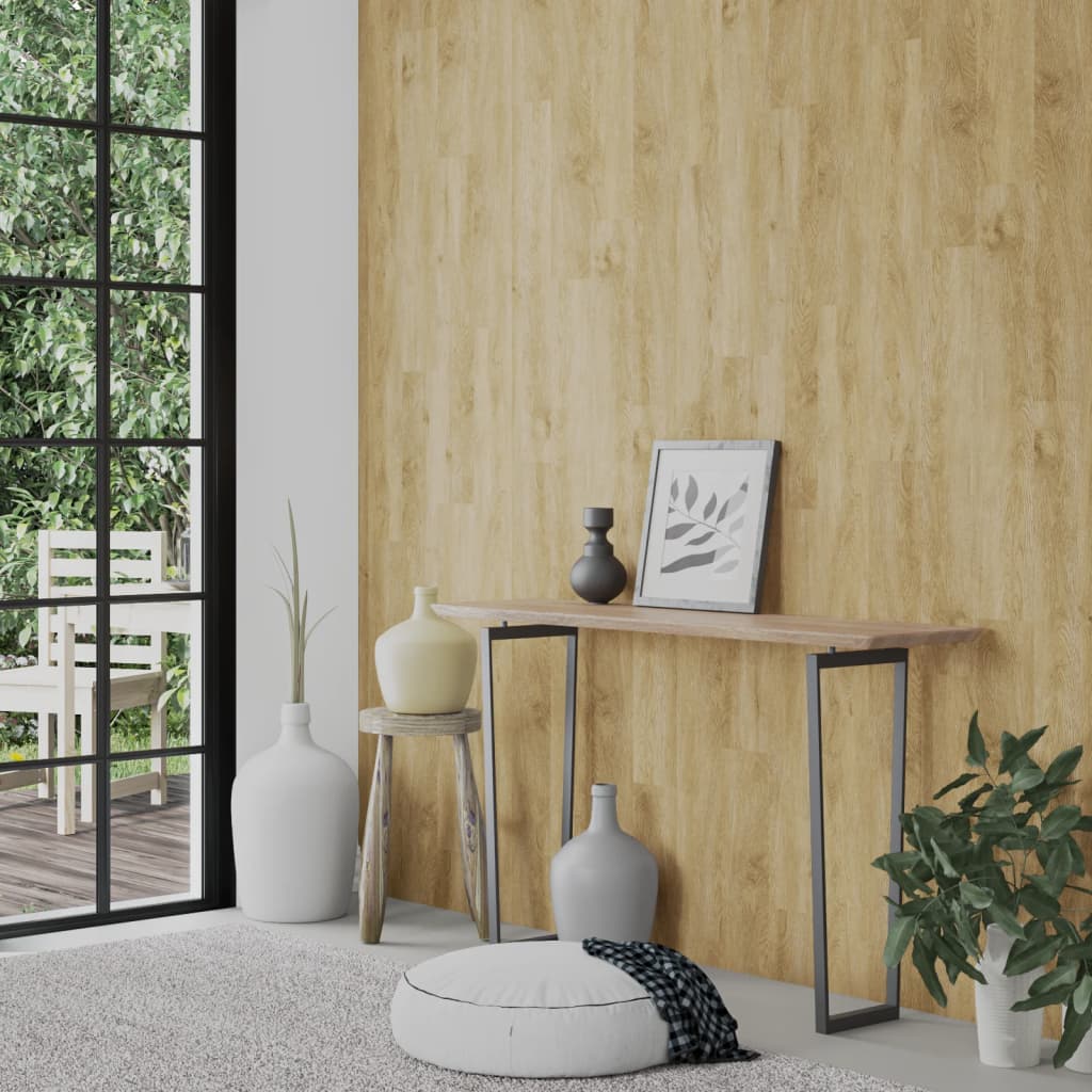 Vidaxx panneaux muraux aspect bois 2,06 m² PVC marron