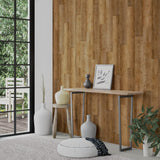 Vidaxl Wandpanels Holz kuckt 2.06 m² ass pvc Brown