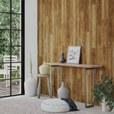 Vidaxx panneaux muraux aspect bois 2,06 m² PVC marron