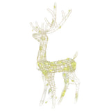 VidaXL décorations de Noël renne 2 pcs 120 cm acrylique blanc chaud