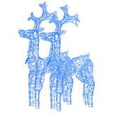 VidaXL décorations de Noël renne 2 pcs 60x16x100 cm acrylique