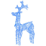 VidaXL décorations de Noël renne 2 pcs 60x16x100 cm acrylique