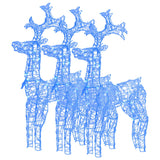 VidaXL décorations de Noël renne 3 pcs 60x16x100 cm acrylique