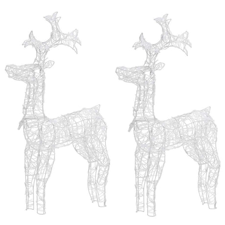 VidaXL décorations de Noël renne 2 pcs 60x16x100 cm acrylique