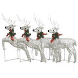 VidaXL Renne de Noël 4 pcs 80 LED couleur or