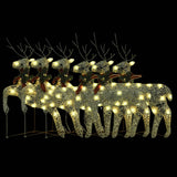 VidaXL Renne de Noël 6 pcs 120 LED couleur or