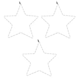 VidaXL figurines de Noël étoiles avec 48 LED 3 pcs 56 cm blanc chaud