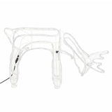 VidaXL figurine de Noël renne 3 pcs 73x31x45 cm blanc chaud