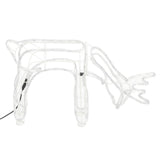 VidaXL lumières de Noël renne 2 pcs 73x31x45 cm blanc froid