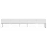 VidaXL Poulailler extérieur pour poules 2x10x2 m en acier galvanisé