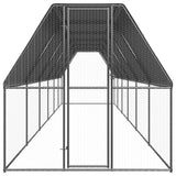 VidaXL Poulailler extérieur pour poules 2x12x2 m en acier galvanisé