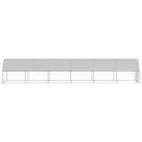 VidaXL Poulailler extérieur pour poules 2x12x2 m en acier galvanisé