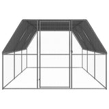 VidaXL Poulailler extérieur pour poules 3x6x2 m en acier galvanisé