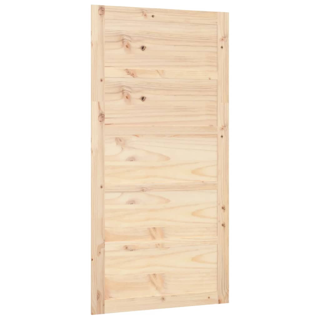 Vidaxl Sliding Porte 100x1.8x204.5 cm Pine solide